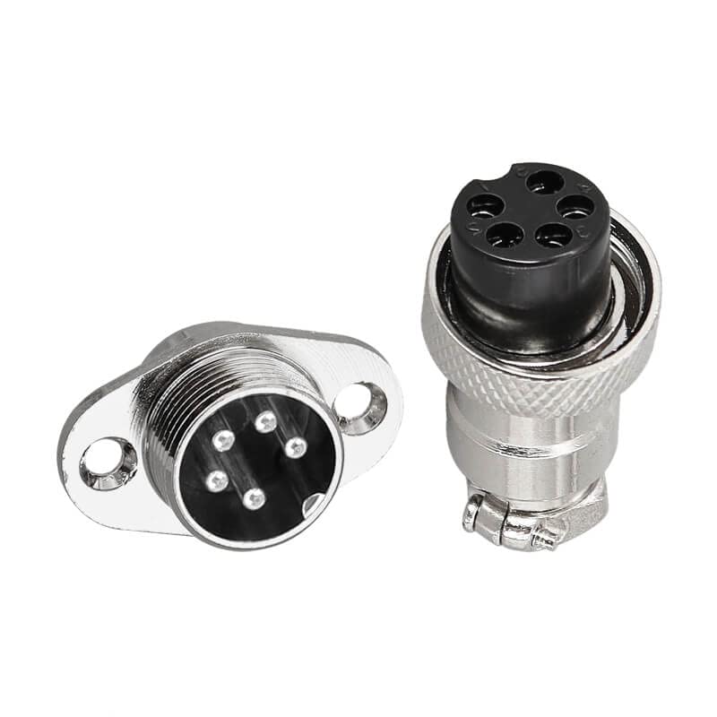 Amazon.com: Aviation GX16-5 Pin 2 Hole Flange Mount GX16 Female